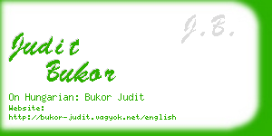 judit bukor business card